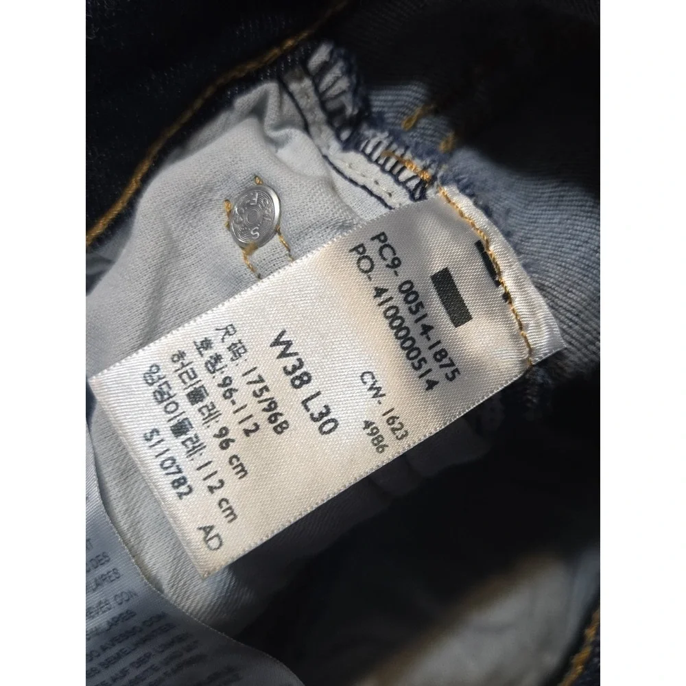 Levis 514 Straight Fit Mens Jeans Blue Denim Big E 26x27.5